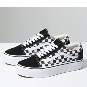 VANS - Checkerboard Old Skool Platform